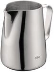 cilio LISA Milchk&auml;nnchen 350 ml, rostfreier Edelstahl, mit Innenskala