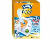 Swirl® PC 87® EcoPor® Staubsaugerbeutel für Panasonic, 4 Beutel, Blau