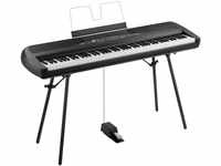 Korg - SP-280BK Weighted Hammer Action 88-Key Digital Piano with Stand - Black