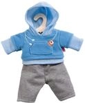 Heless 1240 - Jogginganzug f&uuml;r Puppen, 2-teilig, in den Farbvarianten Blau oder
