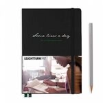 LEUCHTTURM1917 343552 Some Lines A Day, 5-Jahres-Buch Medium (A5), Schwarz Mit