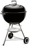Weber Classic Kettle Holzkohlegrill, Ø 47cm Grillfäche, BBQ Grill mit Weber Classic Kettle Holzkohlegrill, Ø 47cm Grillfäche, BBQ Grill mit
