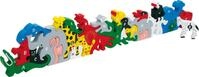 Small Foot Steckpuzzle Zahlentiere aus Holz, einfach Buchstaben und Zahlen...