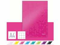 Leitz 46261023 Notizbuch WOW, A4, kariert, pink