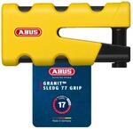 ABUS Bremsscheibenschloss Granit Sledg 77 grip yellow - Motorradschloss mit sicherem