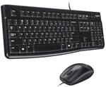 Logitech MK120 Kabelgebundenes Tastatur-Maus-Set, Optische Maus, USB-Anschluss,