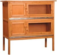 dobar&reg; 23025FSC Doppelst&ouml;ckiger Kleintierstall - Nagerstall mit Ruheraum -