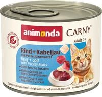 animonda Carny Katzen Nassfutter Rind + Kabeljau + Petersilie (6 x 200g)