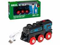 BRIO World - 33599 Akku Lok mit Mini USB - Wiederaufladbare Lokomotive -