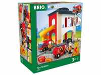 BRIO World 33833 Große Feuerwehr Station - Feuerwache mit...