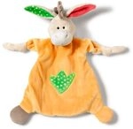 Nici 39241 Schmusetuch Esel, 25 x 25 cm