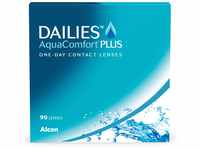 Dailies AquaComfort Plus Tageslinsen weich, 90 Stück, BC 8.7 mm, DIA 14.0 mm, -5.75