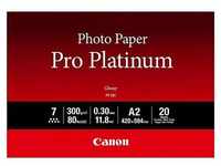 Canon PT-101 Pro Platinum Fotopapier - DIN A2, 20 Blatt (300 g/qm) für