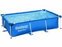 Bestway Frame Pool Deluxe Splash Jr. - Steel Pro, 259 x 170 x 61 cm, blau