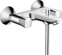 hansgrohe 2-Griff Wannenarmatur Logis, Aufputz Badarmatur f&uuml;r 2 Funktionen,...