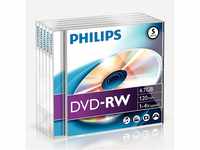 Philips DVD-RW Rohlinge (4.7 GB Data/ 120 Minuten Video, 1-4x Speed Aufnahme,...