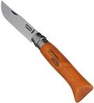 Opinel 113080 Carbon Erwachsene Messer-Gr&ouml;&szlig;e 8-Nicht rostfrei, Natur, N&deg; 08,