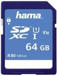 Hama Speicherkarte SDHC 64GB (SD-3.01-Standard, 90 MB/s, Class 10, Datensicherheit