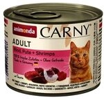 Carny Katzen Nassfutter Rind + Pute + Shrimps (6 x 200g), Katzen Nassfutter von Carny Katzen Nassfutter Rind + Pute + Shrimps (6 x 200g), Katzen Nassfutter von