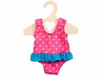 Heless 2886 - Badeanzug für Puppen, pink mit weißen Pünktchen, Größe 35 -...