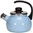 Kr&uuml;ger Emaille Fl&ouml;tenkessel Sylt 2,0 L | Induktion | Mit Signalfl&ouml;te | PFAS-frei 