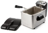 DOMO DO458FR Fritteuse - PFAS FREI- 4L - 3000 W - Kaltzone f&uuml;r l&auml;ngere &Ouml;lfrische -