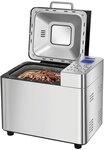 Unold Backmeister&reg; Edel 68456 - Brotbackautomat Edelstahl, 550W, 750&ndash;1000g, 14