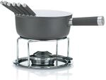 kela K&auml;sefondue Set 10tlg, Aluguss Fondue f&uuml;r 6 Personen LANCY, keramisch
