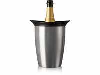 Vacu Vin - 3647360 Aktiv Champagnerkühler Elegant Edelstahl, 18x 19x 21cm