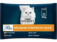 Gourmet PURINA GOURMET Perle Erlesene Streifen Katzenfutter nass, Sorten-Mix,...