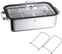 WMF Vitalis Aroma Dampfgarer, Br&auml;ter Induktion, 41x27x10 cm, Auflaufform 6,5l,