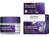lavera Re-Energizing Sleeping Cream - Nachtcreme mit Bio-Traube & Vitamin E - 5...
