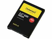 Intenso Interne 2,5" SSD SATA III High, 480 GB, 520 MB/Sekunden, Schwarz