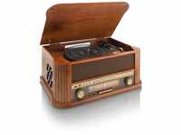 Classic Phono TCD-2500 Musikanlage mit Plattenspieler - Kompaktanlage - Mit