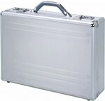 Alumaxx Laptop-Attach&eacute;koffer Kronos Aktentasche, Silber