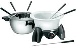 UNOLD 48615 Fondue-Set - Elektro Fondue, Wechseltopf (Edelstahl/Keramik),