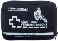 LEINA-WERKE REF 17010 Leina Kraftrad-Verbandtasche, Inhalt DIN 13167, schwarz