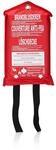 Smartwares Feuerl&ouml;schdecke &ndash; 100 x 100 cm &ndash; Glasfasertuch &ndash; zur ersten Hilfe