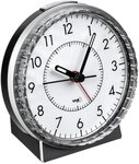 TFA Dostmann Wecker analog, 60.1010, leises Uhrwerk, extra lauter Weckalarm mit