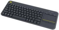 Logitech K400 Plus Kabellose Touch-TV-Tastatur mit integriertem Touchpad