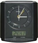Technoline, WT 770 Premium-Funkwecker, mattschwarz-chrom, 10,5x 5,3x 10,8cm