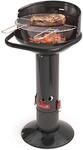 Barbecook S&auml;ulengrill rund Standgrill Edelstahl schwarz 96-cm hoch Grillrost 45-cm,