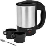 Clatronic&reg; Wasserkocher klein 0,5 Liter | Reisewasserkocher inkl. 2 Tassen,