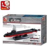 null Sluban M38-B0391 - Baukasten - Kriegsschiffe - Atom U-Boot