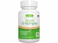 Vitamin B Komplex - Hochabsorbierbare, methylierte B Vitamine mit Folat, B6, B1...
