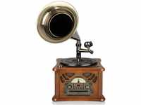 Roadstar HIF-1850TUMP Retro-Musikanlage mit Plattenspieler im Grammophon-Stil,...