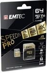 Emtec microSDXC 64GB Class10 Speedin 64GB MicroSDXC Class 10 Speicherkarte -