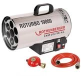 Rothenberger Industrial Gas Heiz Kanone/Gebl&auml;se RoTurbo 19000 inkl. Piezo-Z&uuml;ndung 