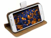 mumbi Echt Leder Bookstyle Case kompatibel mit Samsung Galaxy S4 mini Hülle...