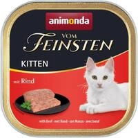 animonda Vom Feinsten Kitten mit Rind (32 x 100 g), Kitten Nassfutter f&uuml;r junge